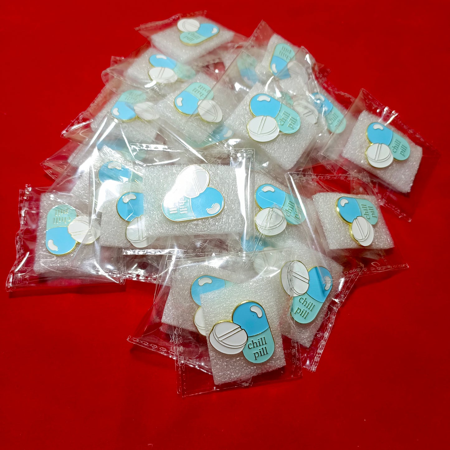 Lapel pins of Chill Pill
