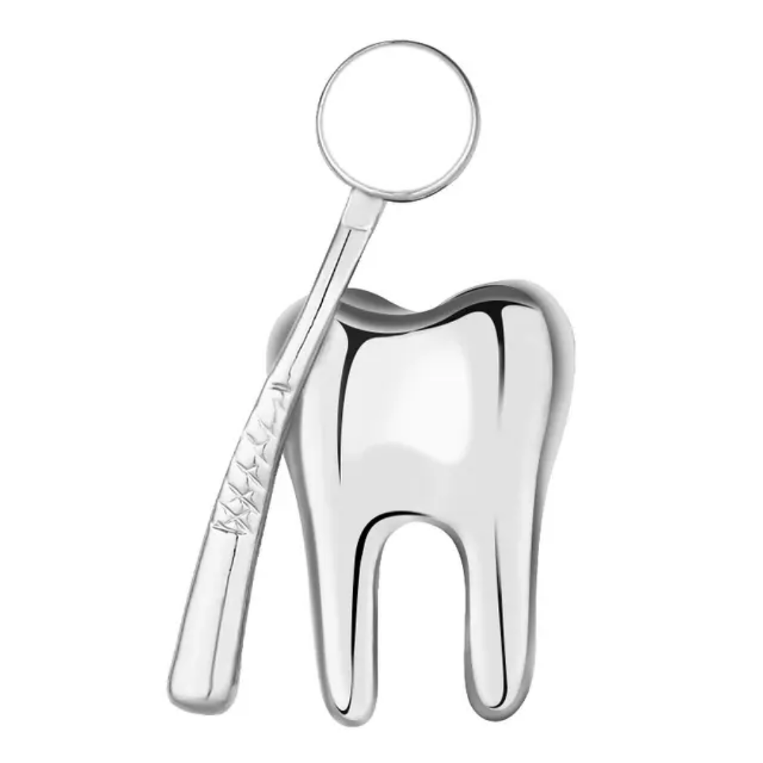 Lapel pins of tooth & brush