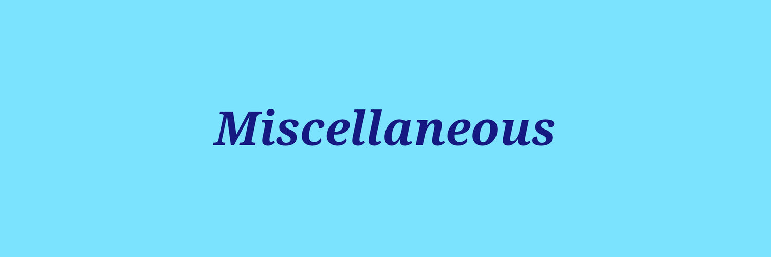 Miscellaneous