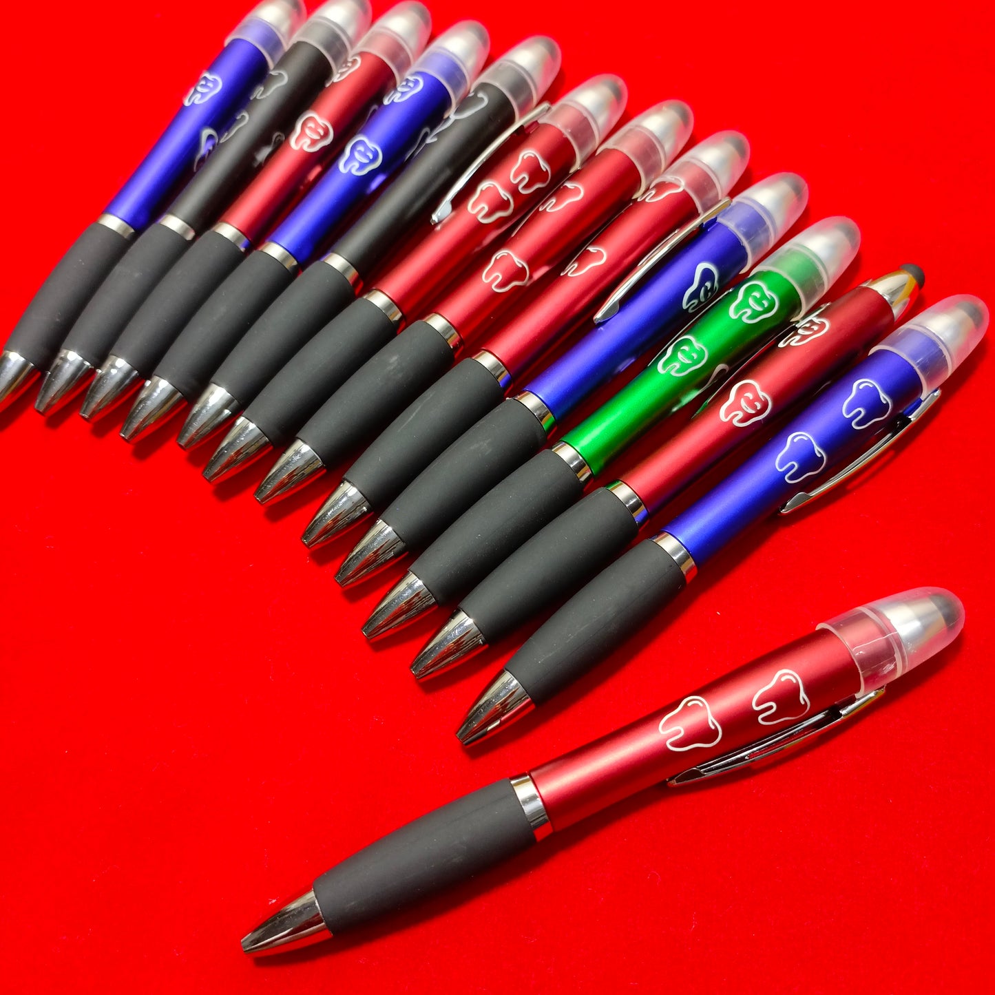 LED Ballpoint Pen with tooth cartoon