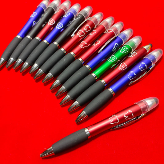 LED Ballpoint Pen with tooth cartoon