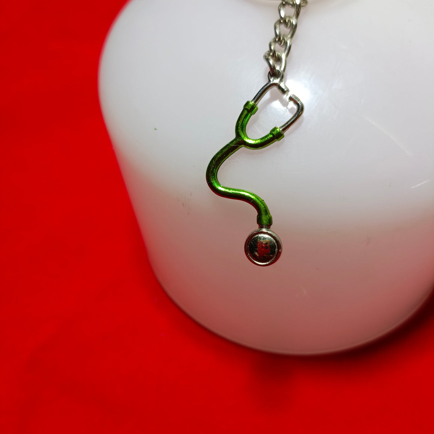 Keychain of stethoscope