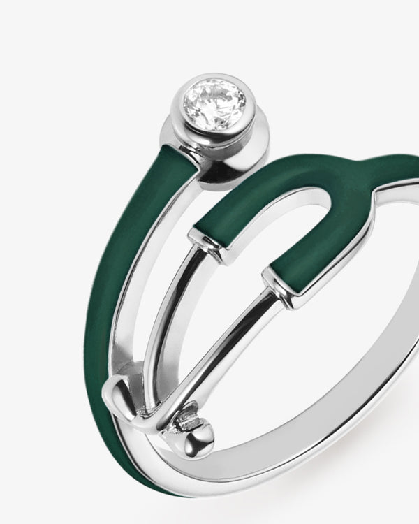 Stethoscope Ring Green