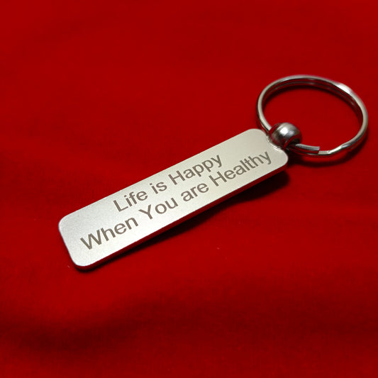 Keychain of health motivation "Happy"