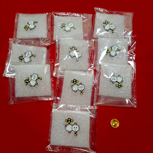 Lapel Pin of Chemical Equation