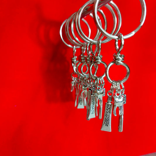Keychain of dentistry miniatures